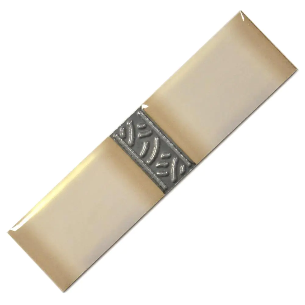 Bordüre Omega Nr.324 Madre perla gold silber 6,5x25 cm I.Sorte Bordüre Omega Nr.324 Madre perla gold silber 6,5x25 cm I.Sorte