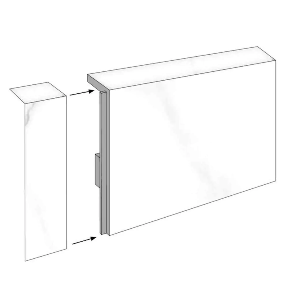 Sockelleiste Lalegno White Marble Abschlussleiste für SPC Vinylboden