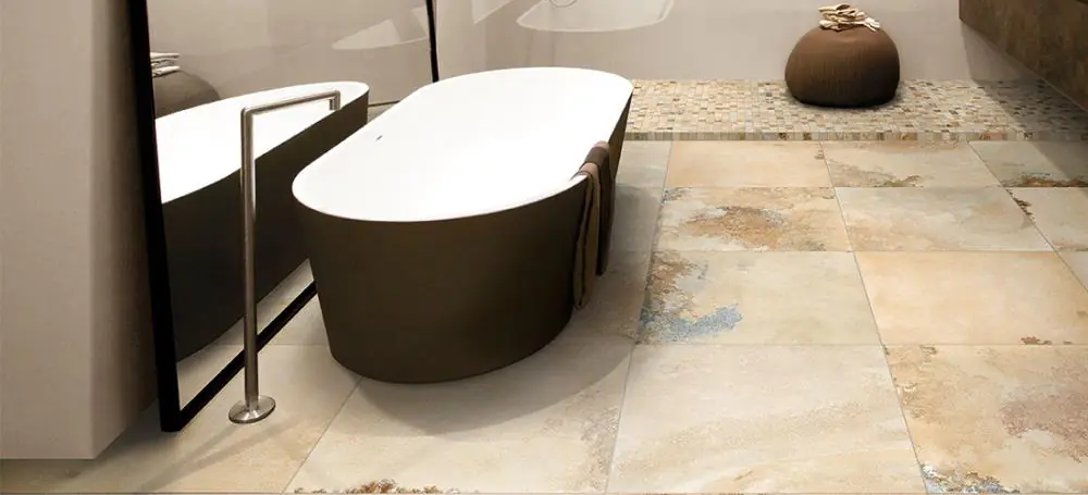 Bodenfliese Ceramiche Campogalliano Archaios natura beige Solnhofen 90x90 cm I.Sorte