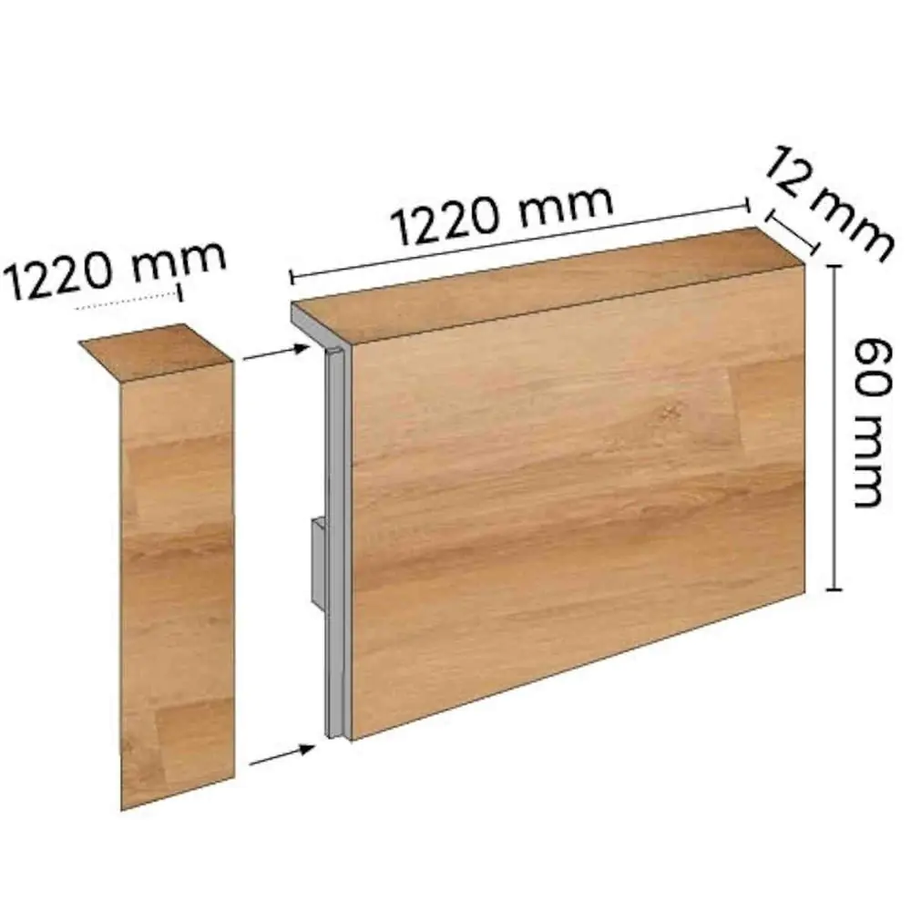 Sockelleiste Lalegno Barbaresco Abschlussleiste für SPC Vinylboden