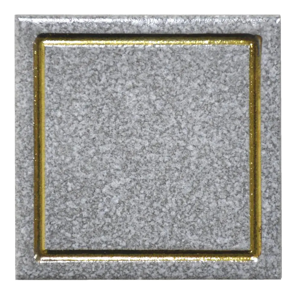Mosaik Einleger Ideal Tiles Nr.530 grau gold 7,5x7,5 cm