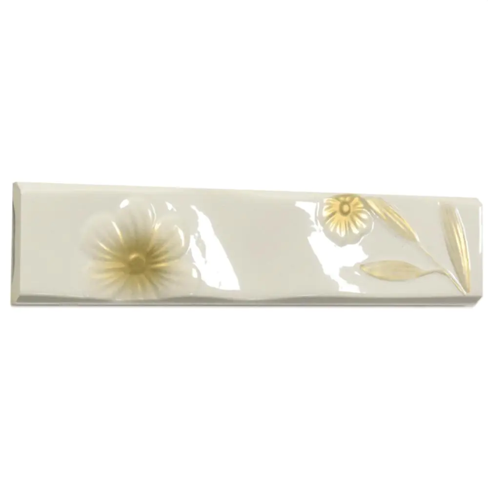 Bordüre Villeroy & Boch 1732 FL27 White Classic weiß beige 5,5x25 cm I.Sorte Bordüre Villeroy & Boch 1732 FL27 White Classic weiß beige 5,5x25 cm I.Sorte