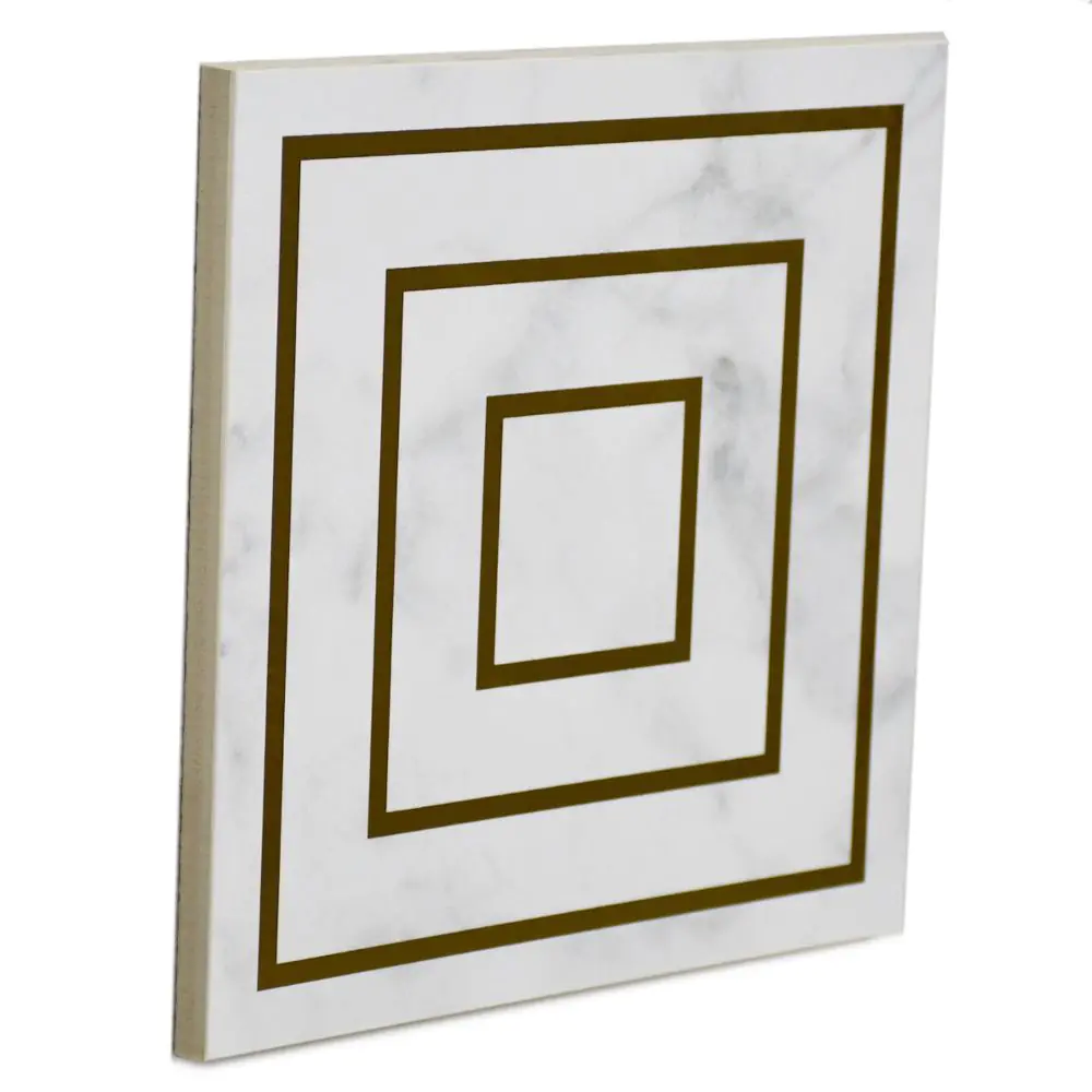 Wandfliese Dekor Villeroy & Boch 1222 MK0J Victorian white gold weiß 20x20 cm I.Sorte