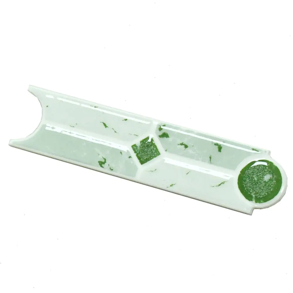 Bordüre Nr.606 LE-072 Vitrosa verde grün weiß 5x20 cm
