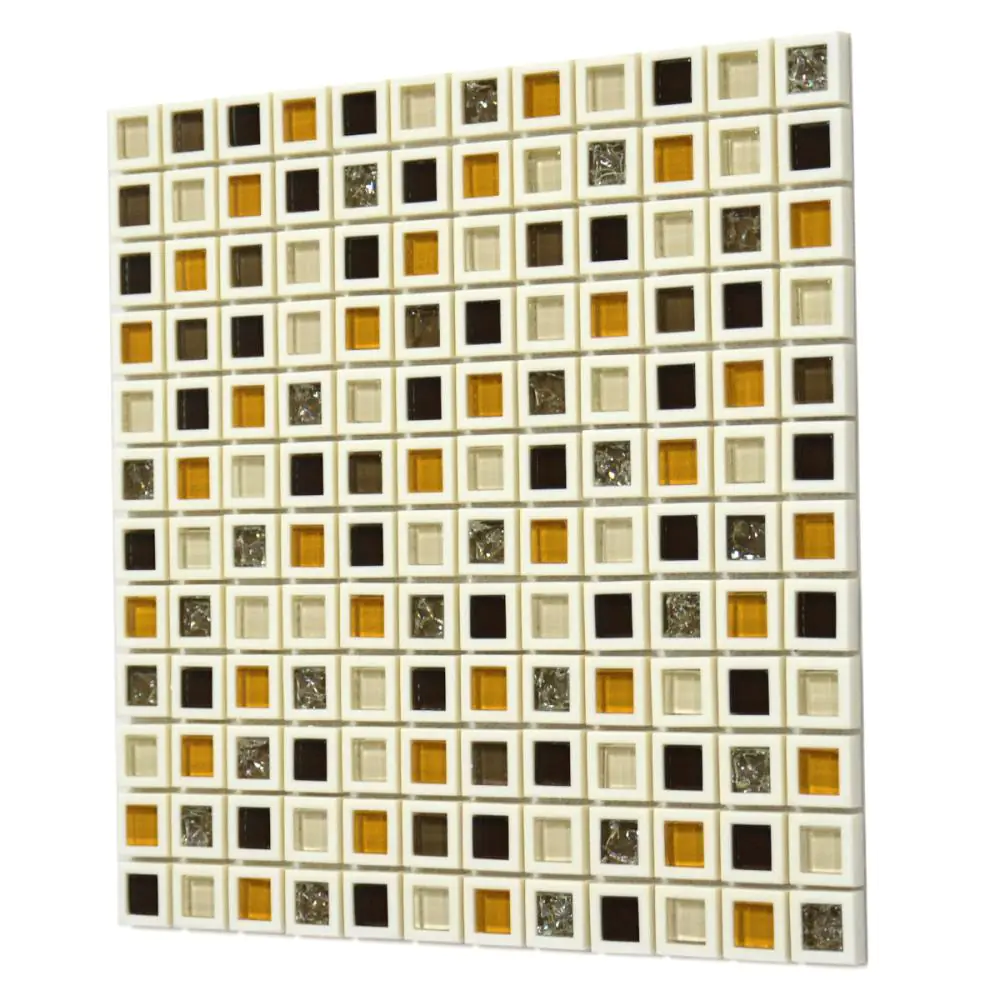 Mosaik HJ HLK007 ABS weiß braun orange 30x30 cm I.Sorte Mosaik HJ HLK007 ABS weiß braun orange 30x30 cm I.Sorte