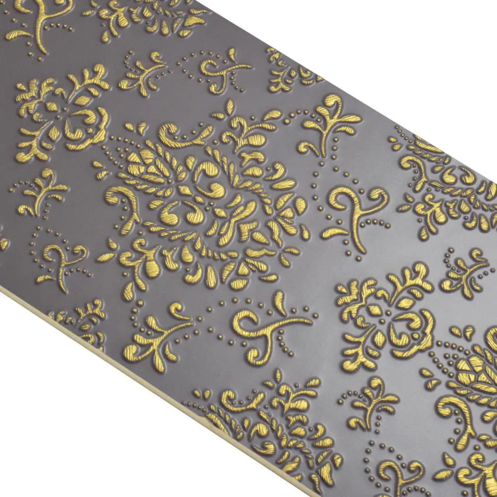 Wandfliese Dekor Villeroy & Boch 1309 ET32 La Diva tulipe noire 30x90 cm I.Sorte