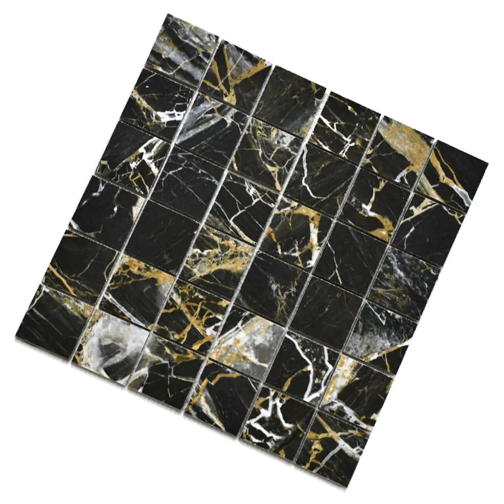 Mosaik Cifre Golden black pulido schwarz gold 30x30 cm I.Sorte