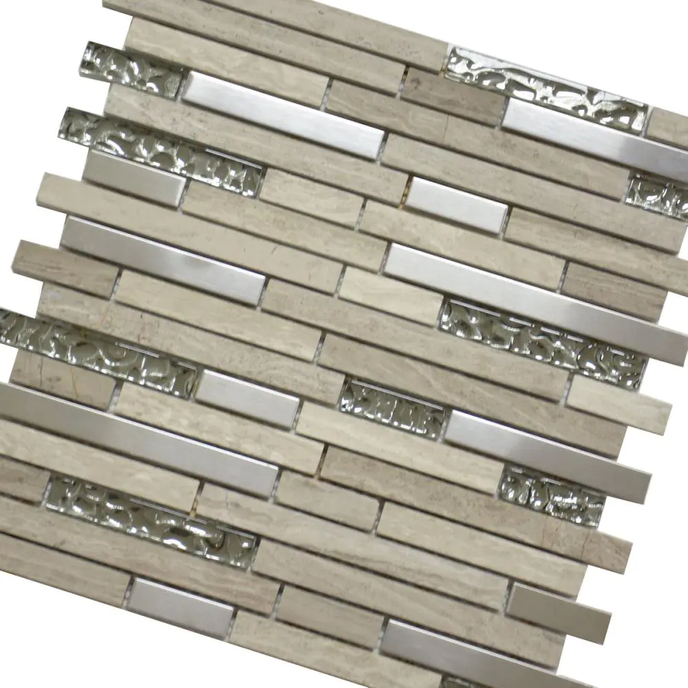 Mosaik HJ SPG15-193-98 grau beige silber 30x30 cm Mosaik HJ SPG15-193-98 grau beige silber 30x30 cm