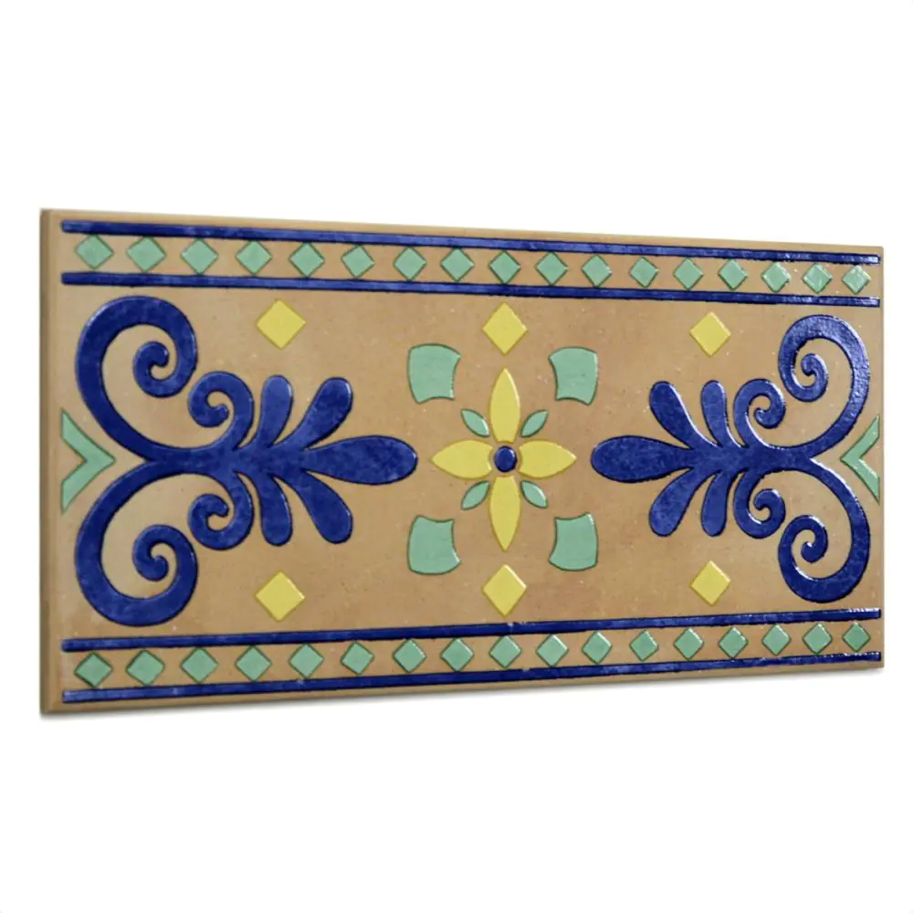 Bordüre Villeroy & Boch 3353 FJ18 Bastia kalkstein mehrfarbig 16,5x33 cm I.Sorte Bordüre Villeroy & Boch 3353 FJ18 Bastia kalkstein mehrfarbig 16,5x33 cm I.Sorte