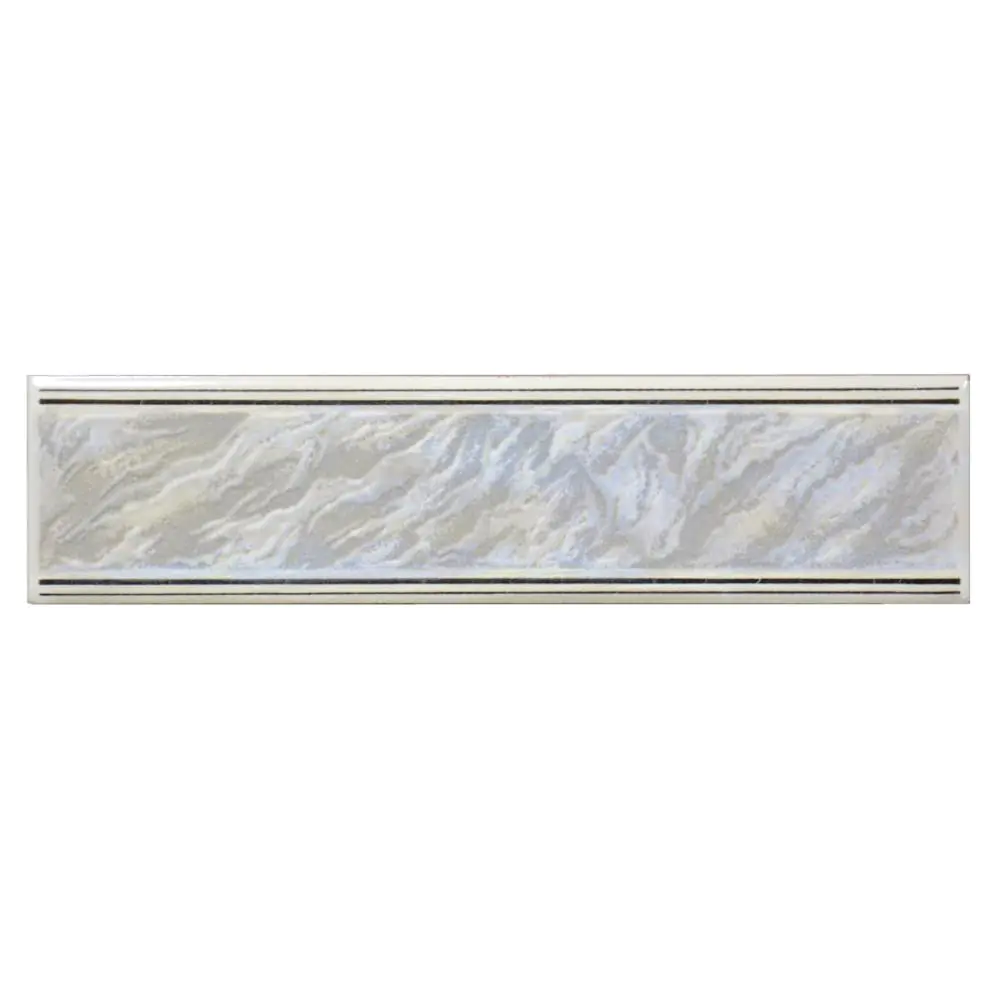 Bordüre Nr.462 weiß blau silber 5x20 cm