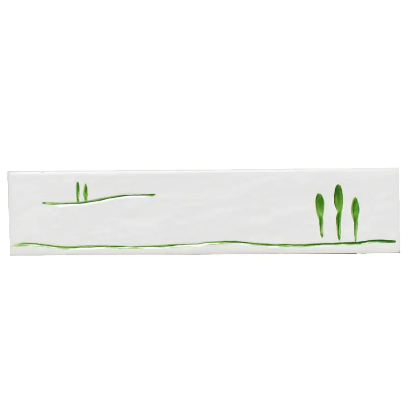 Bordüre Villeroy & Boch Nr.870 1804 WB23 White Energy weiß grün 5x22 cm I.Sorte