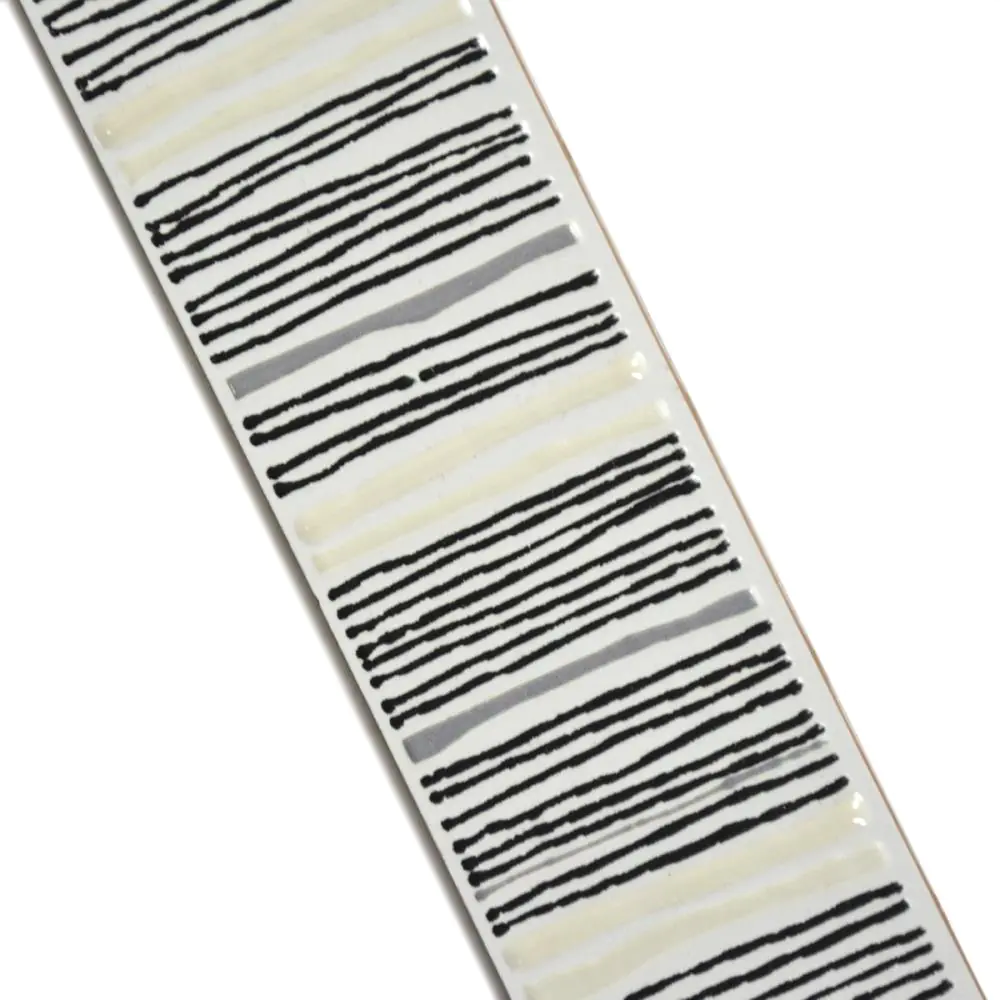 Bordüre Brennero Nr.315 Gesso silver weiß schwarz 6x20 cm I.Sorte Bordüre Brennero Nr.315 Gesso silver weiß schwarz 6x20 cm I.Sorte