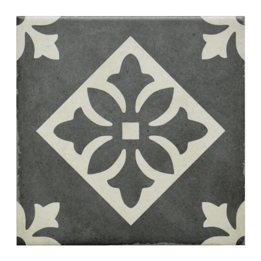 Bodenfliese Dekor Equipe Ceramicas 24416 Art Nouveau padua black 20x20 cm I.Sorte Bodenfliese Dekor Equipe Ceramicas 24416 Art Nouveau padua black 20x20 cm I.Sorte