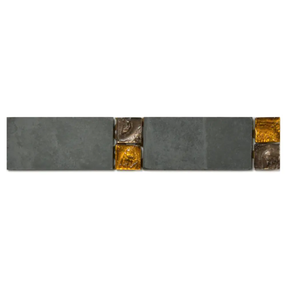 Bordüre Foredil Nr.114 anthrazit bronze gold 5x25 cm Bordüre Foredil Nr.114 anthrazit bronze gold 5x25 cm