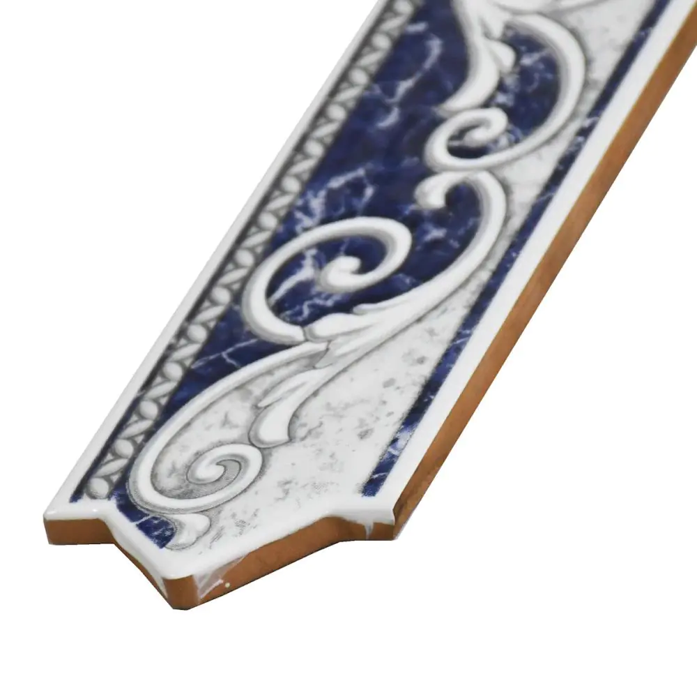 Bordüre Nr.670 azul blau Floral Antik 6x20 cm