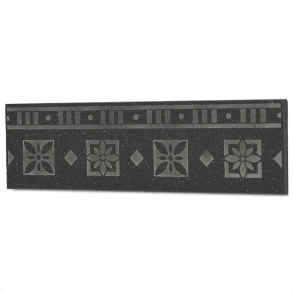 Bordüre Athens Nr.266 026100 anthrazit gesprenkelt 7x25 cm Bordüre Athens Nr.266 026100 anthrazit gesprenkelt 7x25 cm