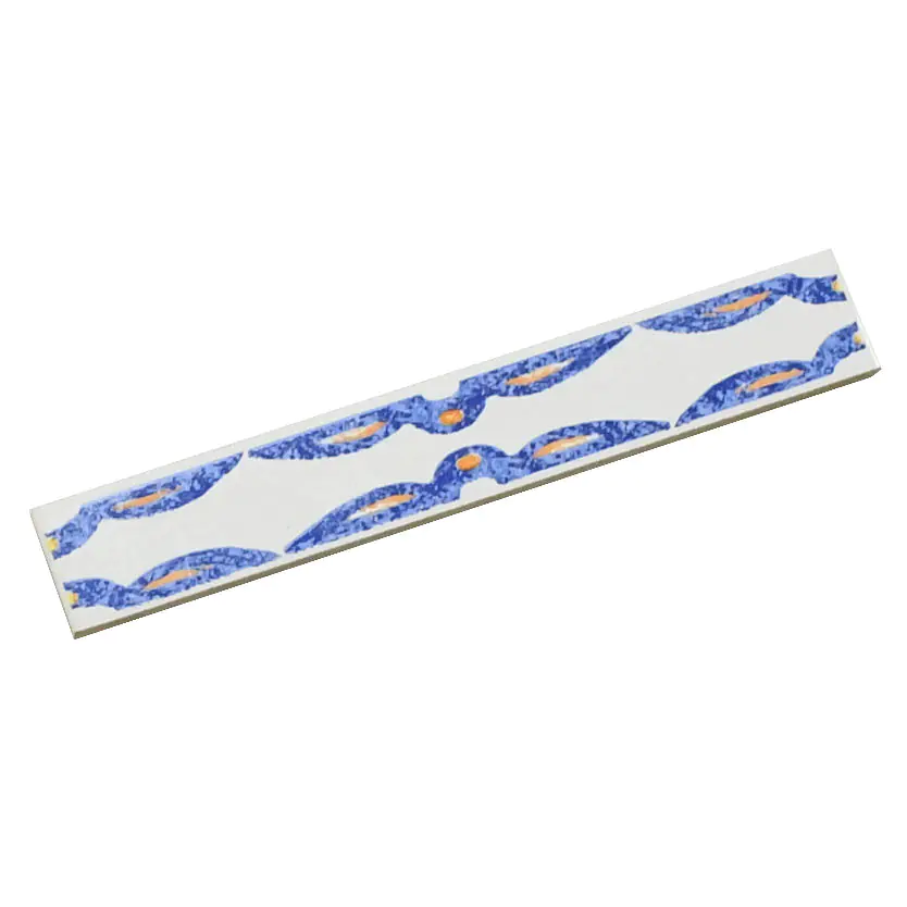 Bordüre Villeroy & Boch Nr.831 1643 KM34 Memories mehrfarbig weiß blau cotto 3x20 cm I.Sorte
