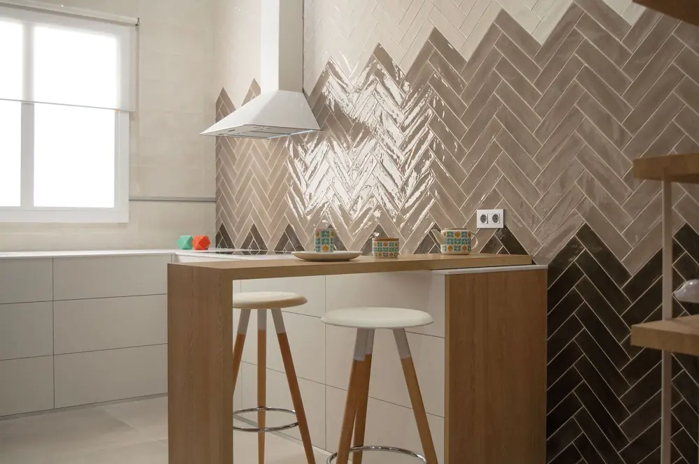 Wandfliese Cifre Opal vison braun 7,5x30 cm I.Sorte Wandfliese Cifre Opal vison braun 7,5x30 cm I.Sorte