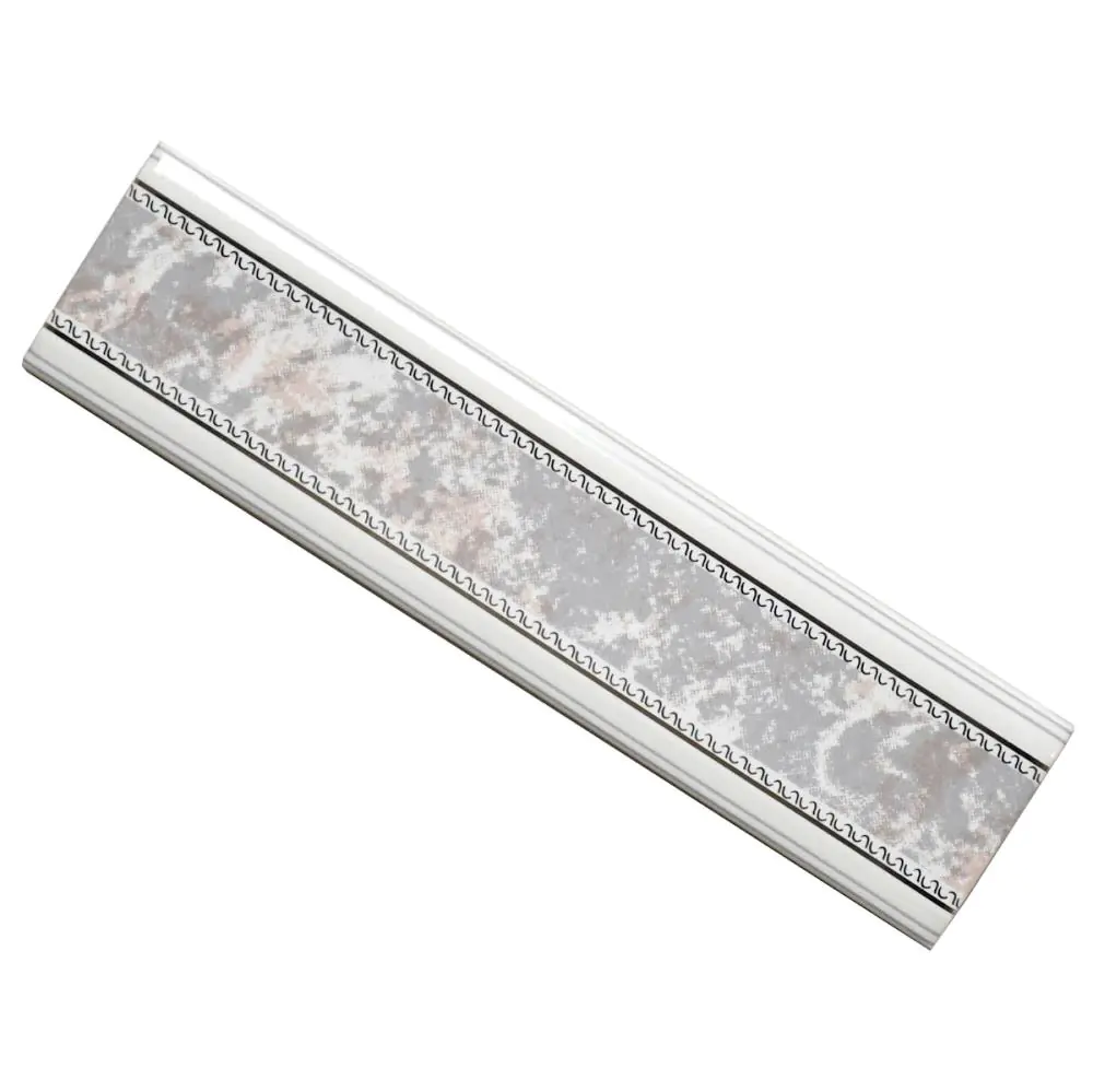 Bordüre Nr.679 LC3020 rosa grau weiß silber 5x20 cm