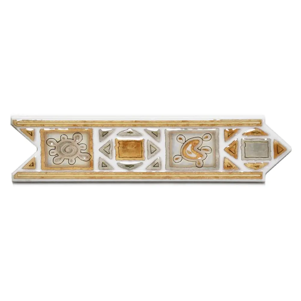 Bordüre SKP Italian Style Nr.998 15443 Avanti-18 beige braun weiß 6,5x25 cm