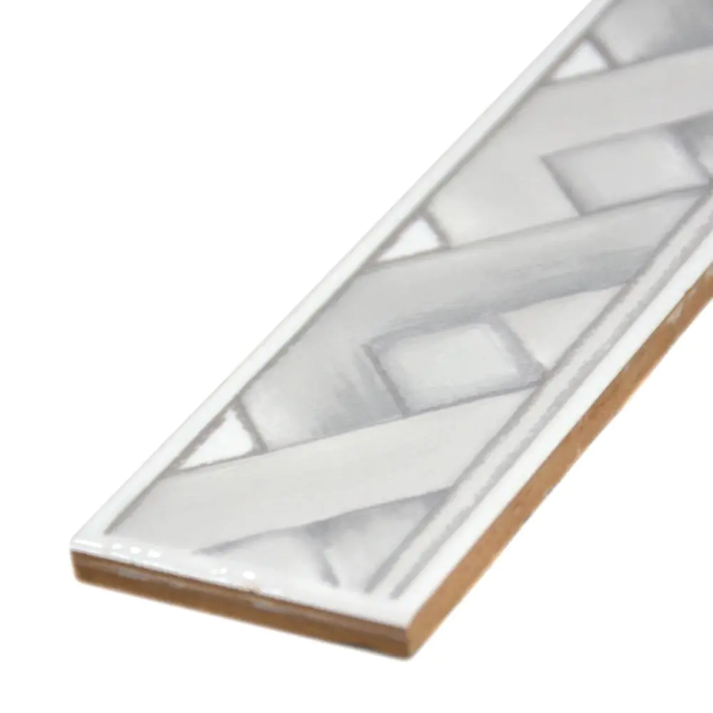 Bordüre Nr.181 grau weiß 5x20 cm I.Sorte Bordüre Nr.181 grau weiß 5x20 cm I.Sorte