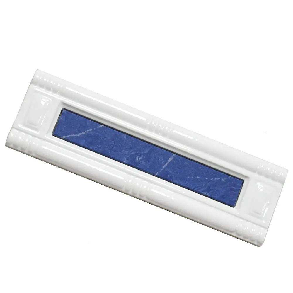 Bordüre Villeroy & Boch Nr.956 1584 FL10 White Classic weiß blau 10x33 cm I.Sorte