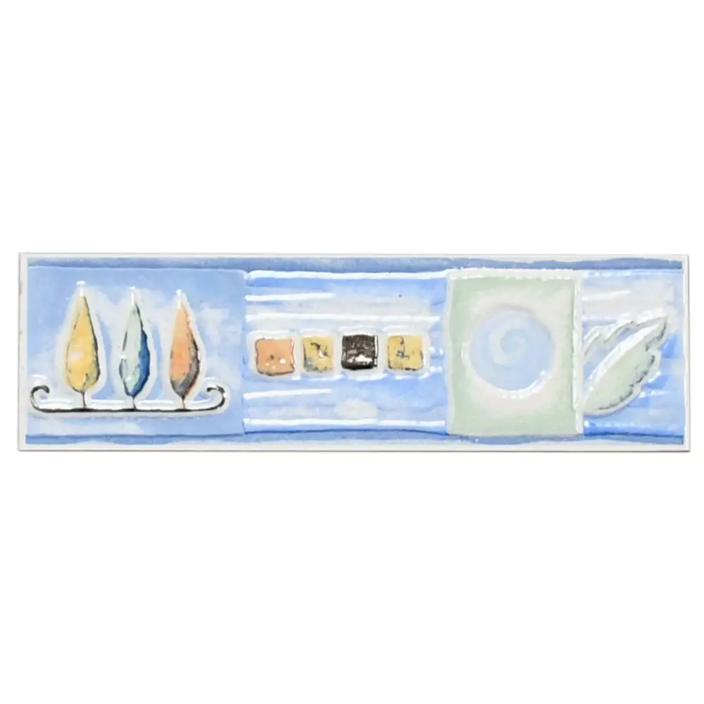 Bordüre Semigres E5611 mehrfarbig 6x20 cm I.Sorte