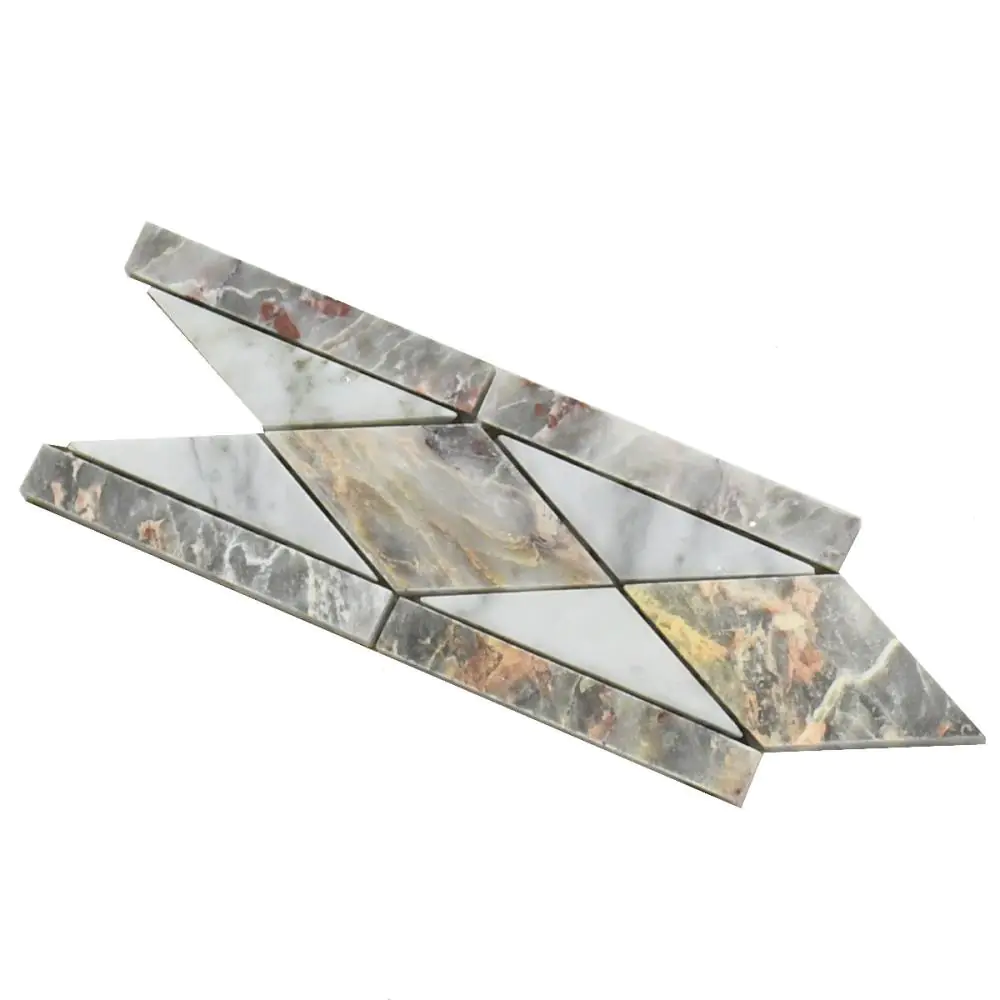 Bordüre SKP Italian Style Nr.582 Naturstein grau rot 8x20 cm Bordüre SKP Italian Style Nr.582 Naturstein grau rot 8x20 cm