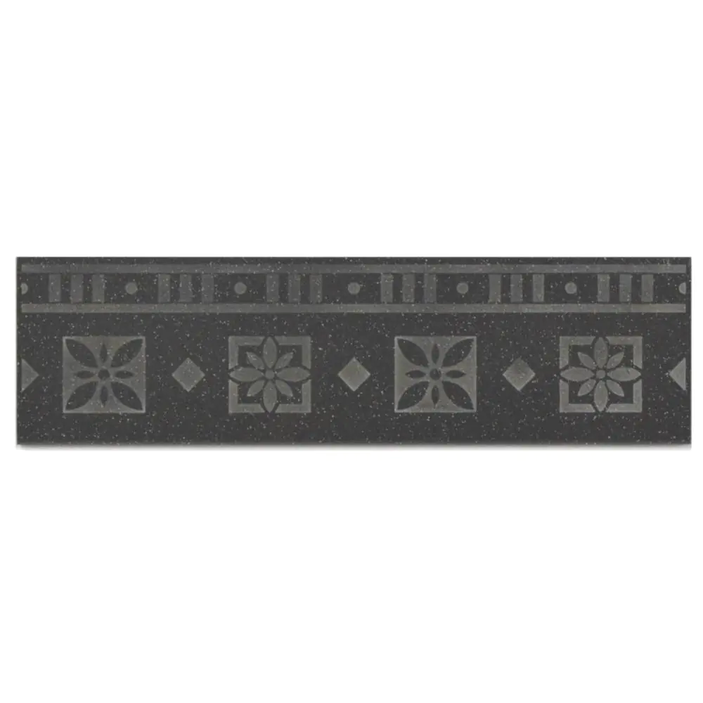 Bordüre Athens Nr.266 026100 anthrazit gesprenkelt 7x25 cm Bordüre Athens Nr.266 026100 anthrazit gesprenkelt 7x25 cm