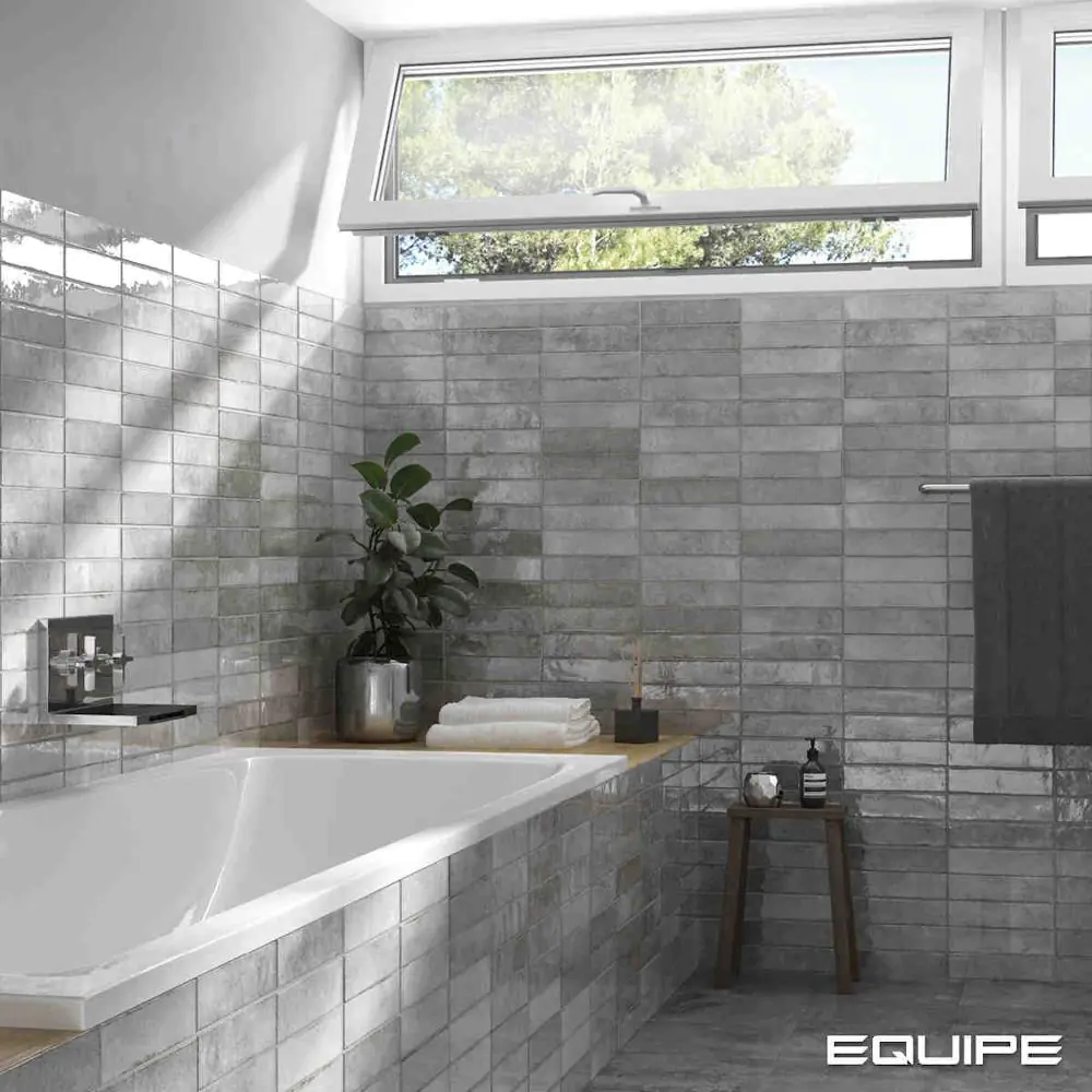 Wandfliese Equipe Ceramicas 26873 Tribeca grey whisper hellgrau 6x24,6 cm I.Sorte