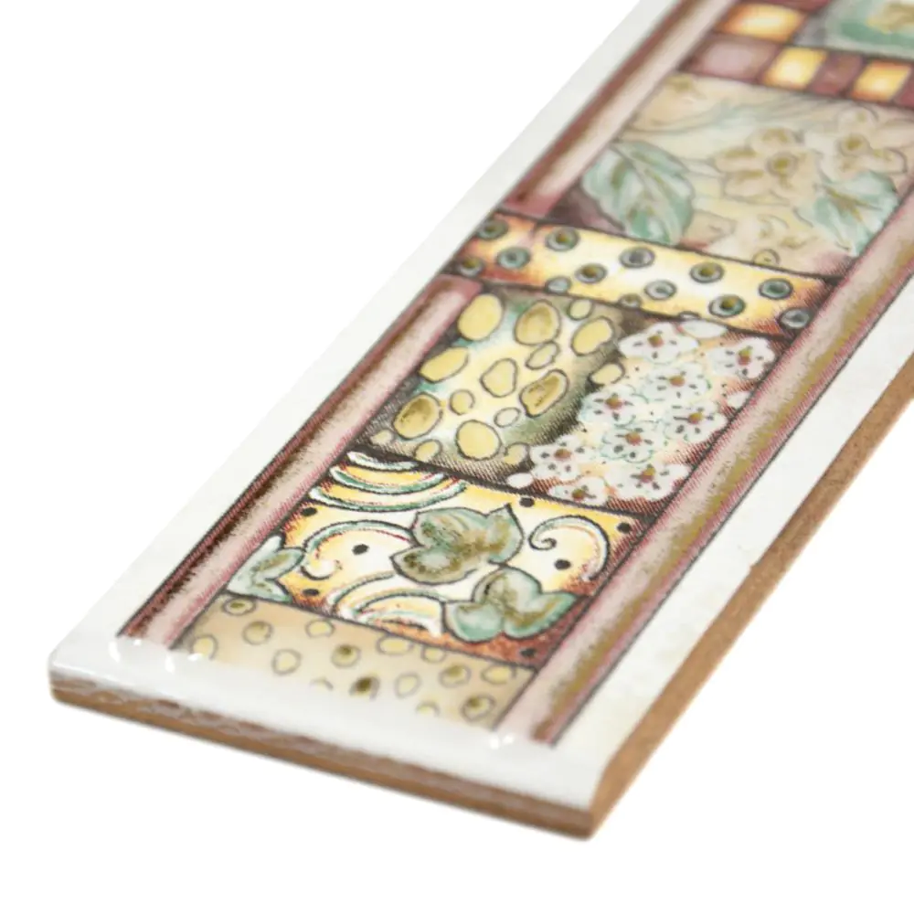 Bordüre Nr.281 creme rot gold 6x20 cm I.Sorte Bordüre Nr.281 creme rot gold 6x20 cm I.Sorte