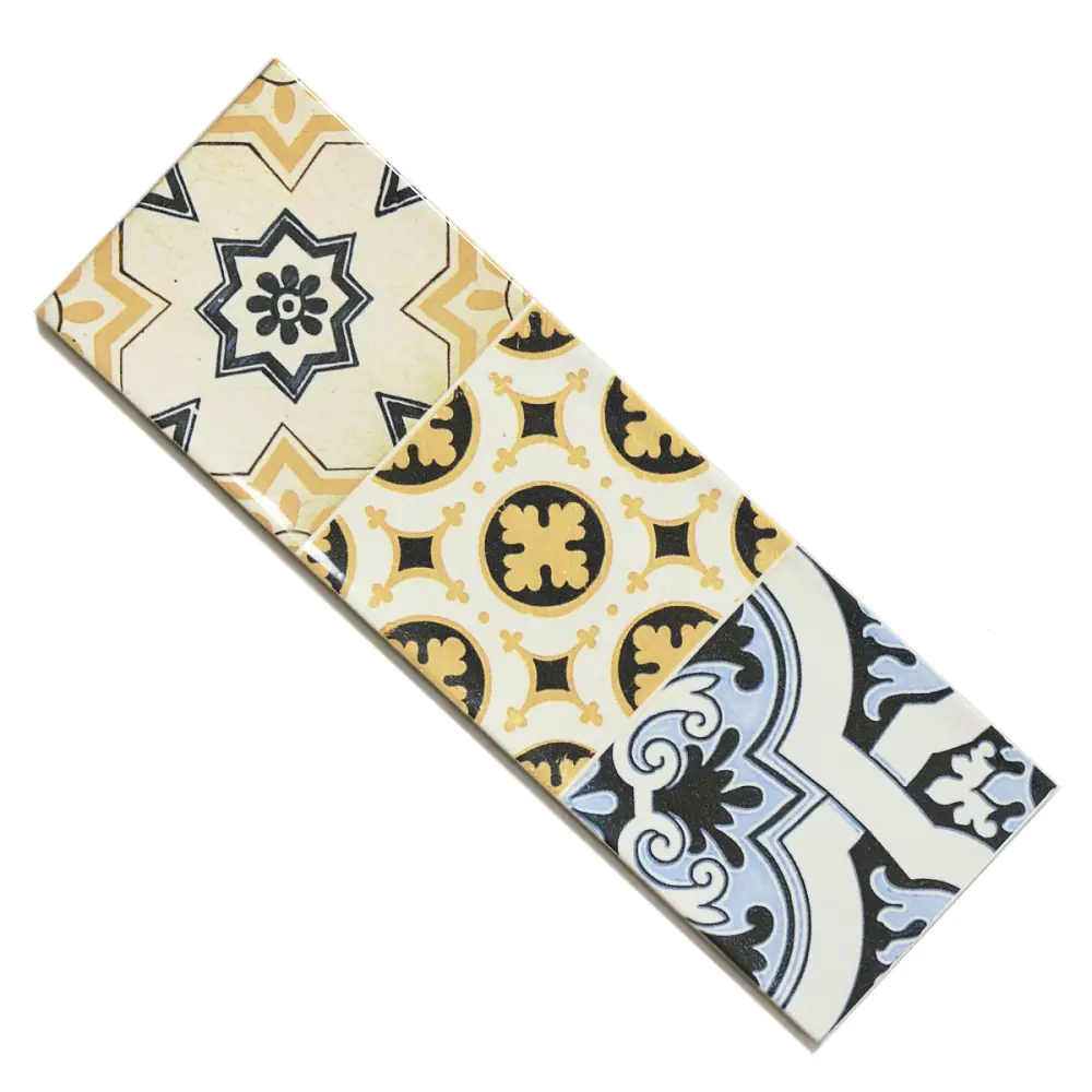 Wandfliese Dekor Cifre Bulevar warm multicolor 10x30 cm I.Sorte Wandfliese Dekor Cifre Bulevar warm multicolor 10x30 cm I.Sorte