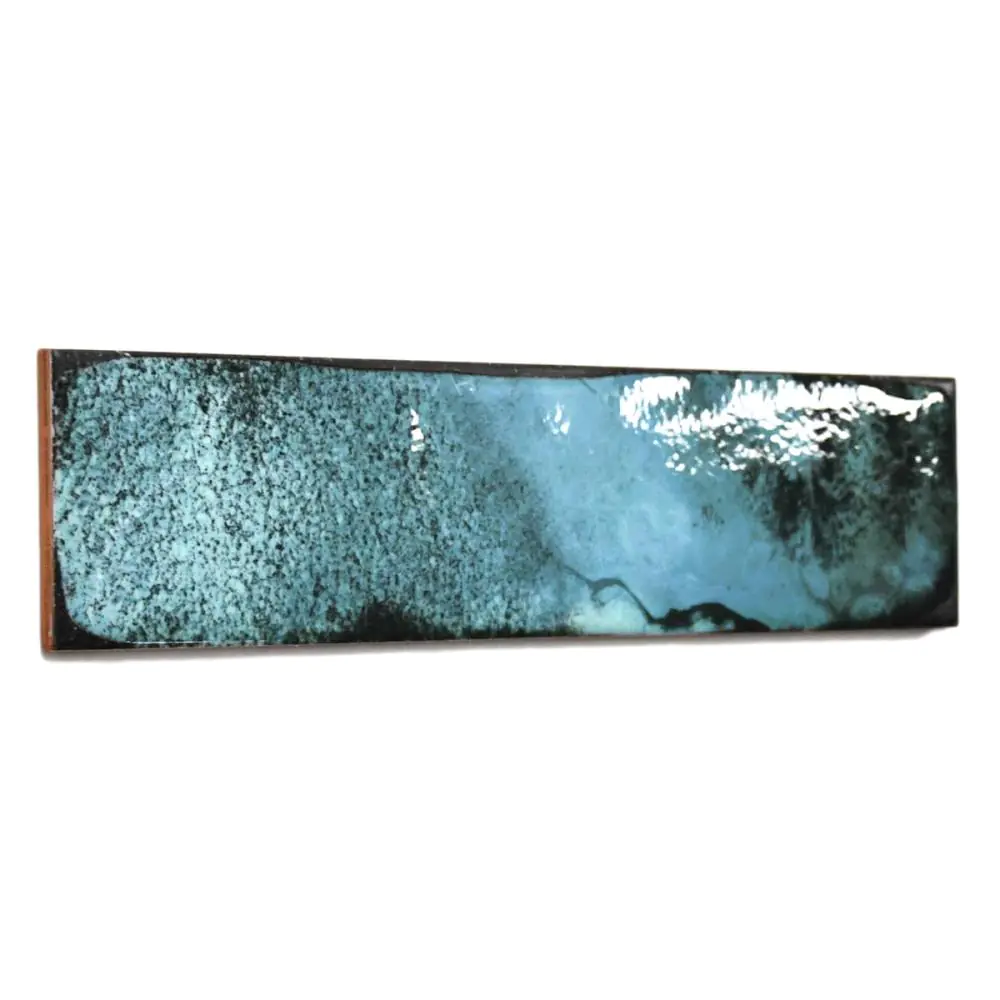 Wandfliese Iris Ceramica 537023 Lava mare türkis mehrfarbig 7,5x30 cm I.Sorte