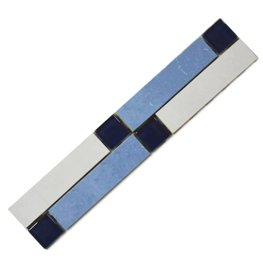 Bordüre Grohn CLI5751 Color Line blau weiß 5x25 cm I.Sorte Bordüre Grohn CLI5751 Color Line blau weiß 5x25 cm I.Sorte