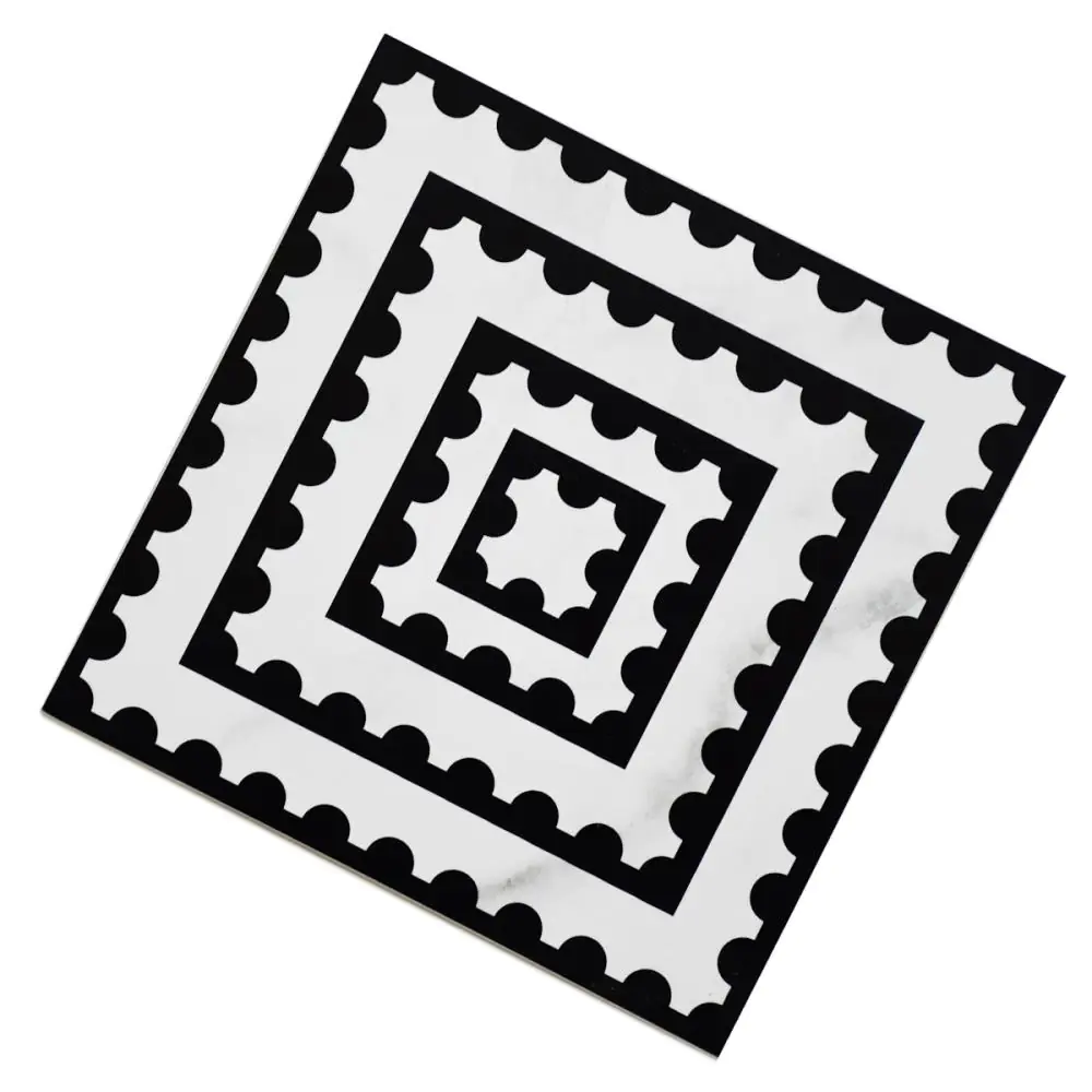 Wandfliese Dekor Villeroy & Boch 1222 MK0H Victorian white perforated schwarz weiß 20x20 cm Wandfliese Dekor Villeroy & Boch 1222 MK0H Victorian white perforated schwarz weiß 20x20 cm
