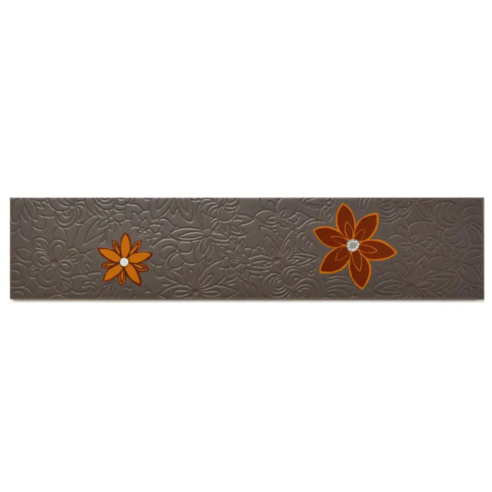 Bordüre Villeroy & Boch Nr.374 1492 AF8B Cape Town braun 10x45 cm I.Sorte
