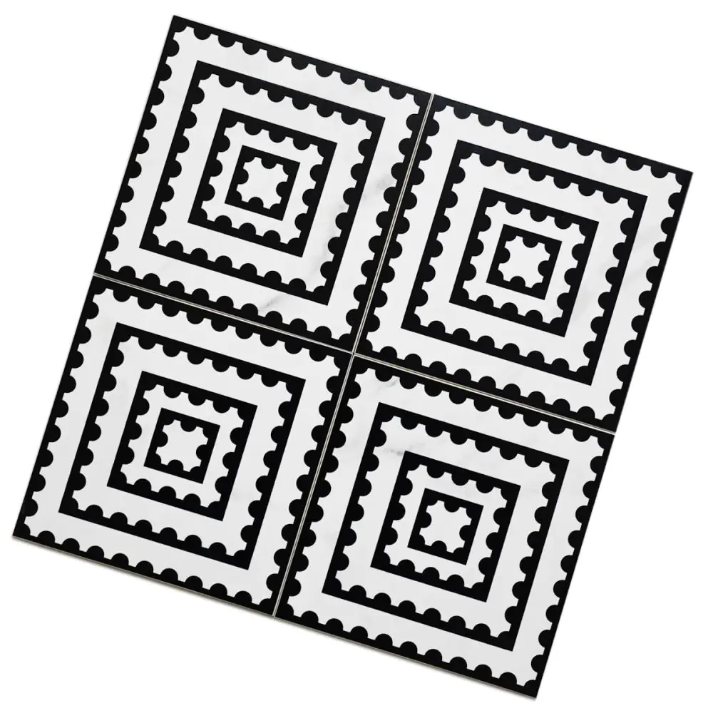 Wandfliese Dekor Villeroy & Boch 1222 MK0H Victorian white perforated schwarz weiß 20x20 cm Wandfliese Dekor Villeroy & Boch 1222 MK0H Victorian white perforated schwarz weiß 20x20 cm