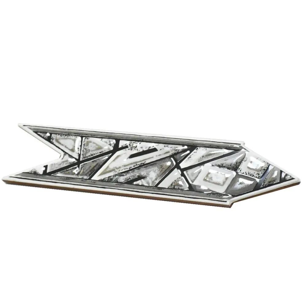 Bordüre Nr.620 schwarz grau silber 5x20 cm