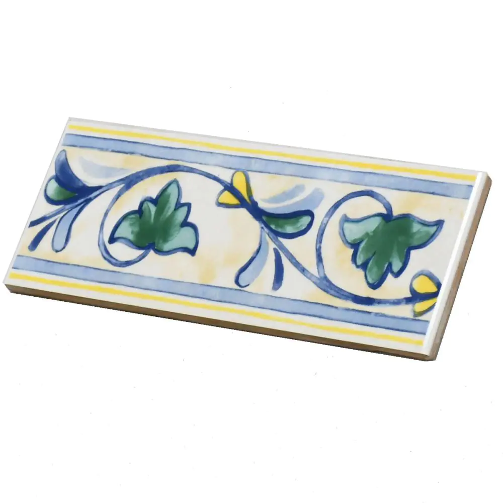 Bordüre Lea Ceramiche Nr.532 Listello floreale murales mehrfarbig 8x20 cm