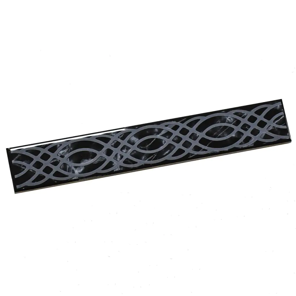 Bordüre Venis Nr.597 schwarz grau 5,3x33,3 cm