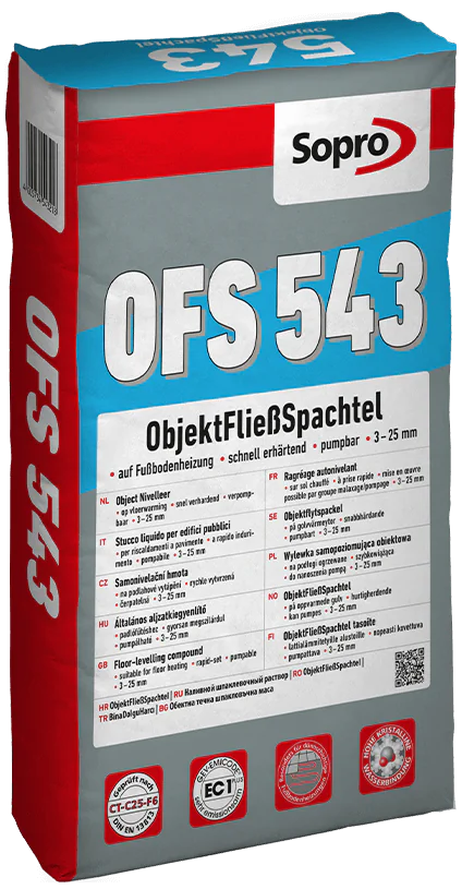 Spachtelmasse Sopro ObjektFließSpachtel OFS 543 25 kg Spachtelmasse Sopro ObjektFließSpachtel OFS 543 25 kg