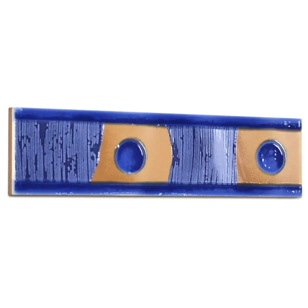 Bordüre Nr.186 blau braun 6,5x25 cm I.Sorte