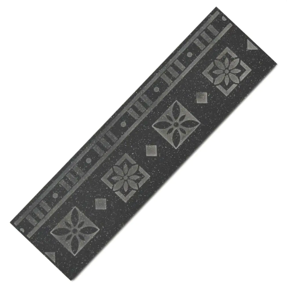 Bordüre Athens Nr.266 026100 anthrazit gesprenkelt 7x25 cm Bordüre Athens Nr.266 026100 anthrazit gesprenkelt 7x25 cm