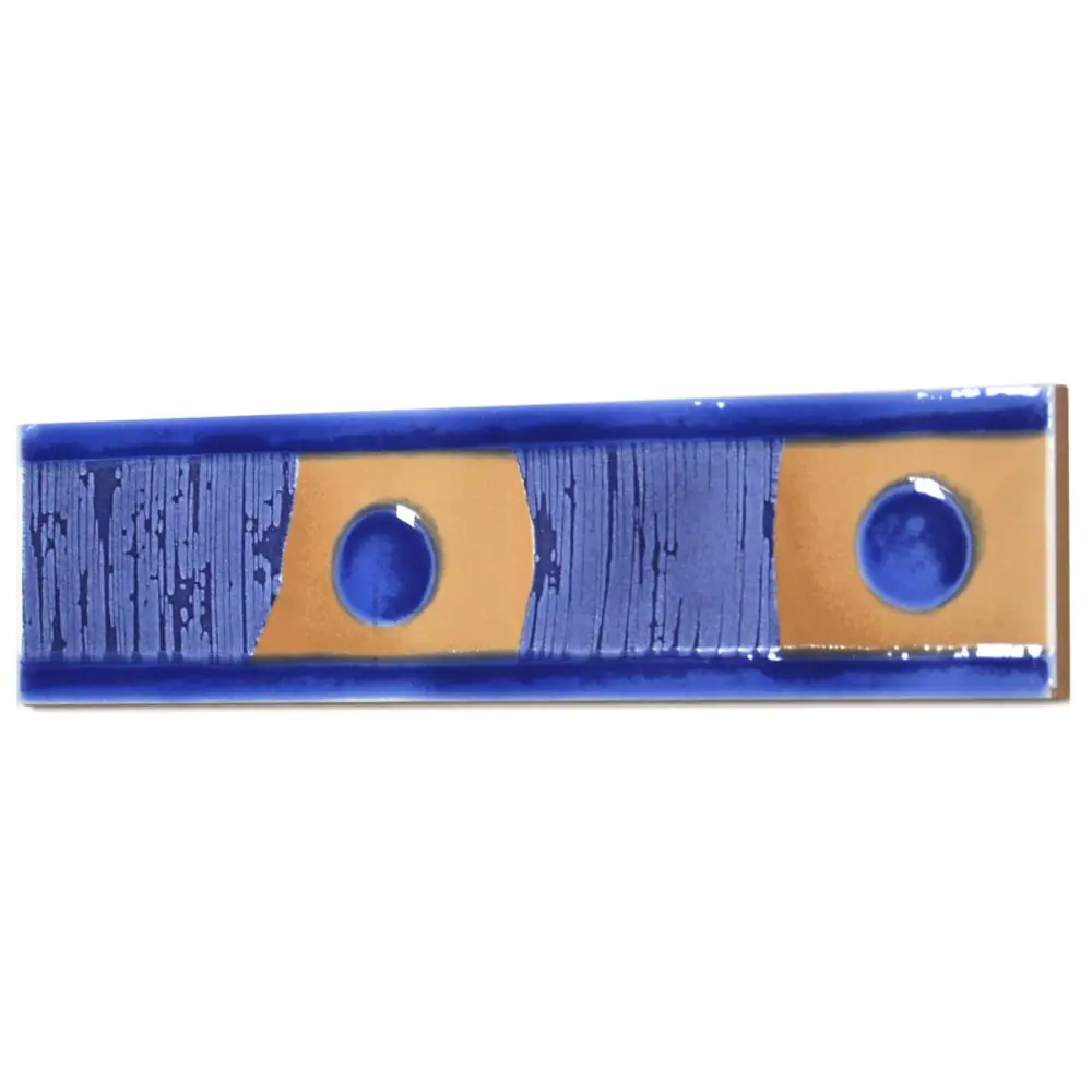 Bordüre Nr.186 blau braun 6,5x25 cm I.Sorte