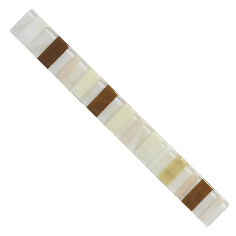 Bordüre Nr.653 creme braun Streifen 3,5x30 cm