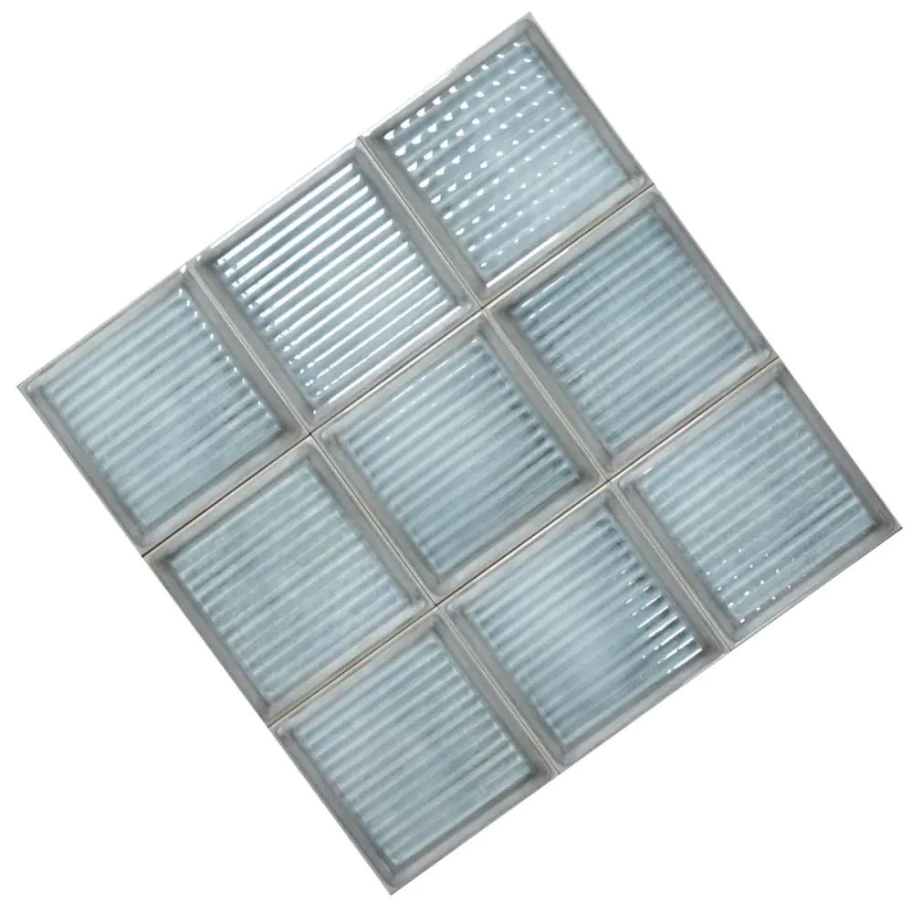 Wandfliese Iris Ceramica 563545 Glass Blocks azure blau 20x20 cm I.Sorte