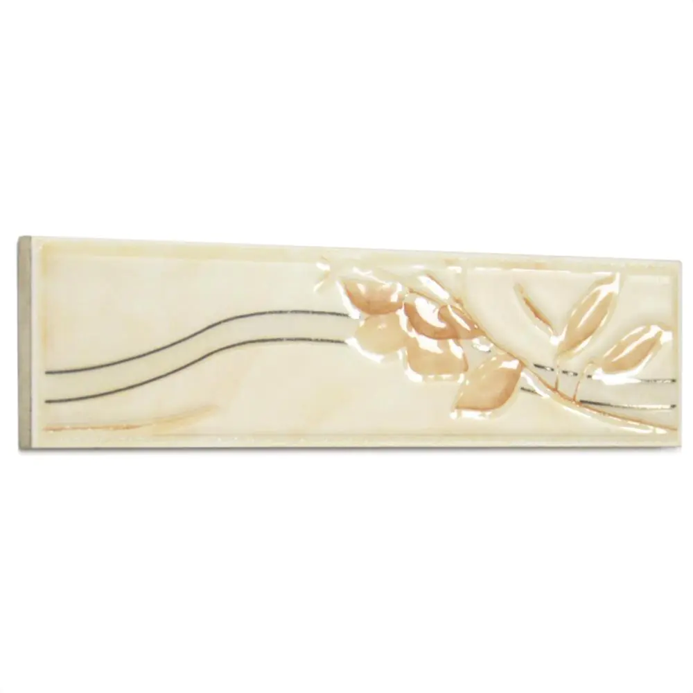 Bordüre Grohn Nr.96 Minerva beige Blume 6,5x25 cm Bordüre Grohn Nr.96 Minerva beige Blume 6,5x25 cm