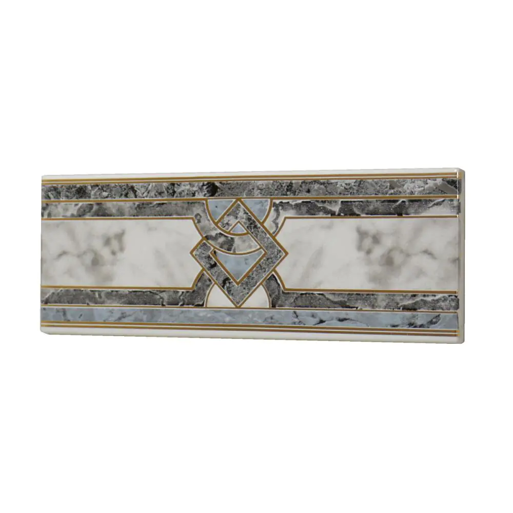 Bordüre Nr.403 grau gold anthrazit 7x20 cm Bordüre Nr.403 grau gold anthrazit 7x20 cm