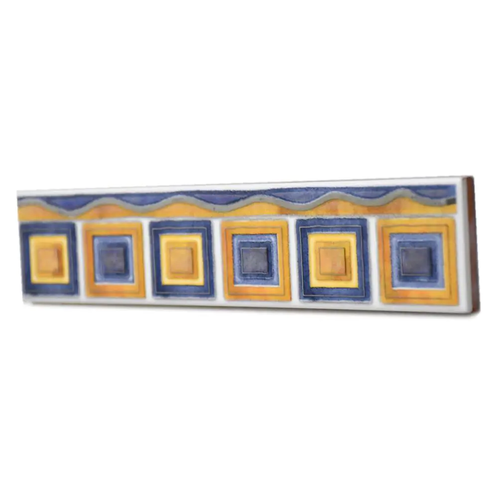 Bordüre Aparici Ceramicas Nr.1015 Tropico-1 azul mehrfarbig 5x25 cm I.Sorte