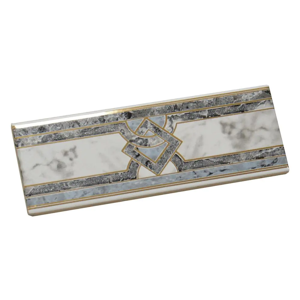 Bordüre Nr.403 grau gold anthrazit 7x20 cm Bordüre Nr.403 grau gold anthrazit 7x20 cm